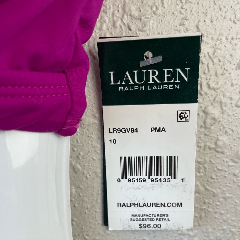 NWT Lauren Ralph Lauren Bikini Top Size 10 - Picture 4 of 4